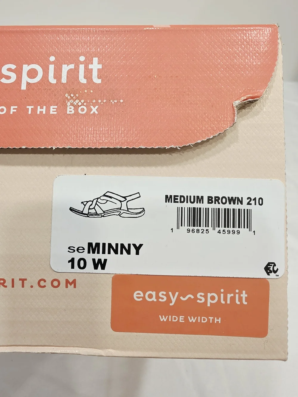 Easy Spirit Brown Minny Size 10 Wide Crisscross Slingback Sandals